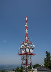 TV tower on the mountain Pf&auml;nder in Austria