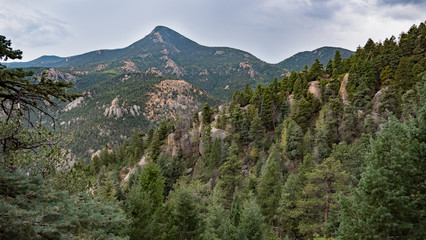 Fototapeta na wymiar Mountain Peak in the Distance