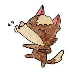 howling wolf cartoon