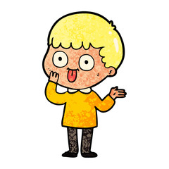 Obraz premium cartoon man staring