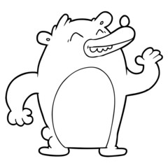 cartoon bear