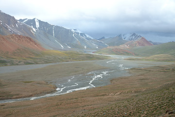 Beautiful Pamir Mountain Range, Tajikistan