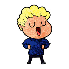 laughing cartoon man