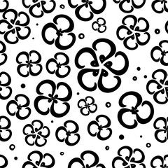 Seamless flower pattern vector