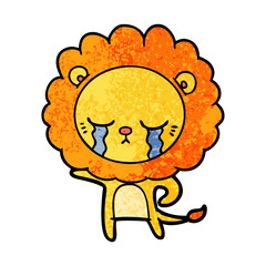 crying cartoon lion