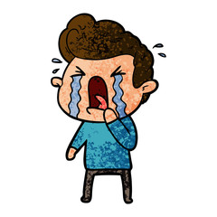 cartoon crying man