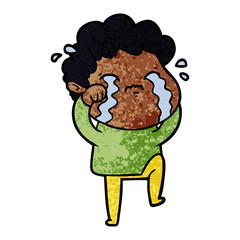 cartoon man crying