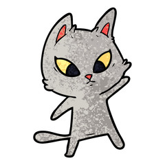 confused cartoon cat