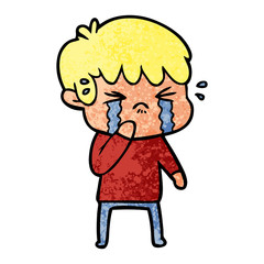 cartoon boy crying