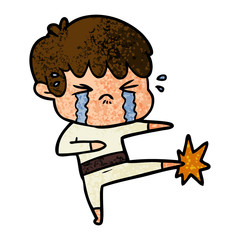 cartoon boy crying