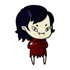 cartoon friendly vampire girl