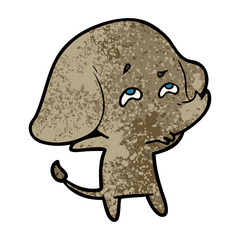 Obraz premium cartoon elephant remembering