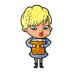 cartoon woman