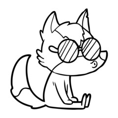 cartoon wolf whistling