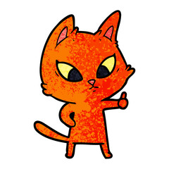 confused cartoon cat