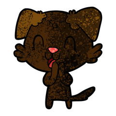 laughing cartoon dog