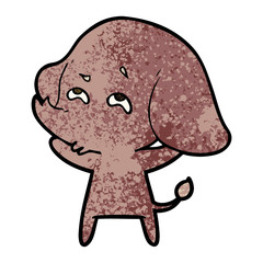 cartoon elephant remembering