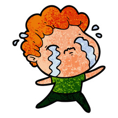 cartoon man crying