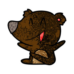 laughing bear cartoon
