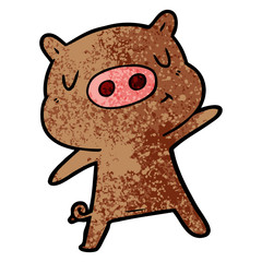 cartoon content pig