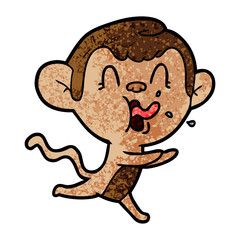 crazy cartoon monkey
