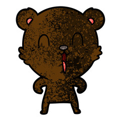 happy cartoon bear