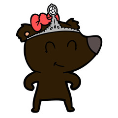 female bear cartoon
