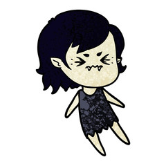 annoyed cartoon vampire girl