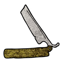 cartoon traditional razor