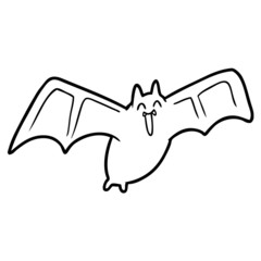 spooky cartoon bat