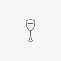wine glass vector icon