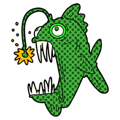 cartoon lantern fish