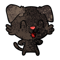 laughing cartoon dog