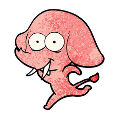 happy cartoon elephant