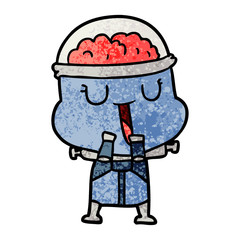 happy cartoon robot
