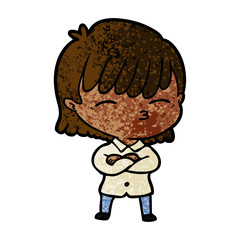 Obraz premium cartoon woman