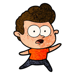 cartoon staring man