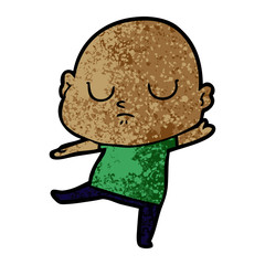 cartoon bald man
