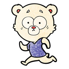surprised polar bear cartoon