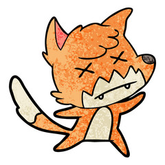 cartoon dead fox