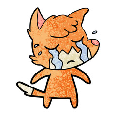 crying fox cartoon