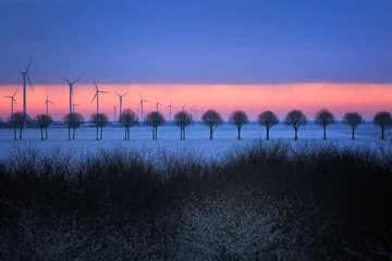 Foto auf Alu-Dibond Windenergy in the Netherlands © Ruud
