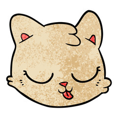 cartoon cat face