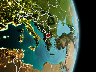 Morning over Macedonia on Earth