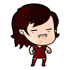 cartoon undead vampire girl