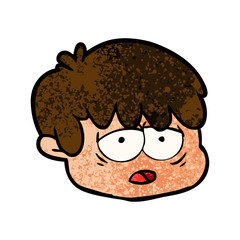 cartoon male face