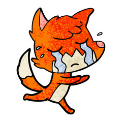 crying fox cartoon