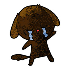 cartoon crying dog