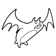 spooky cartoon bat
