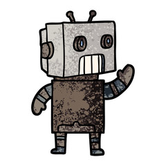 cartoon robot